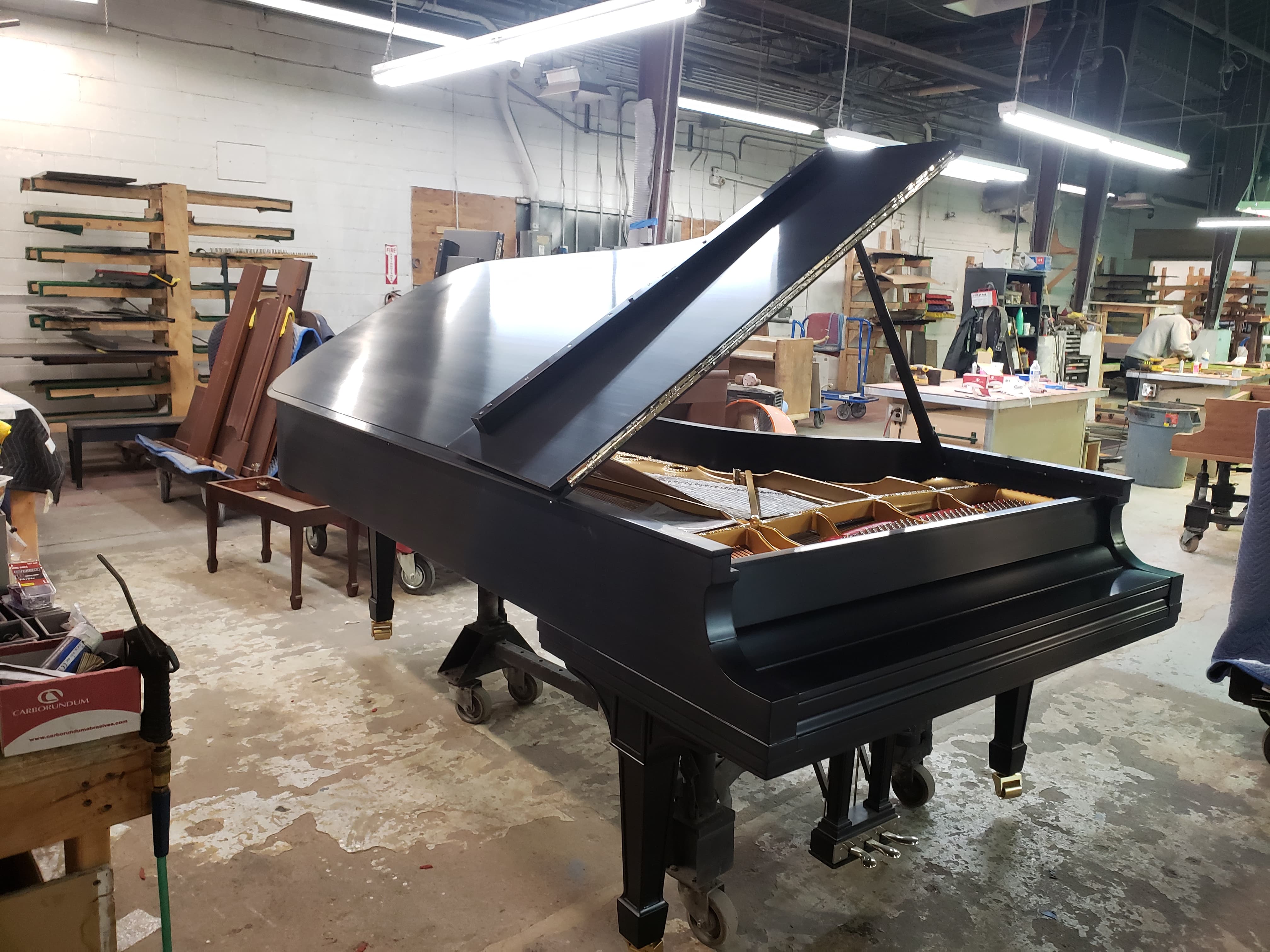 Grand piano after restoration