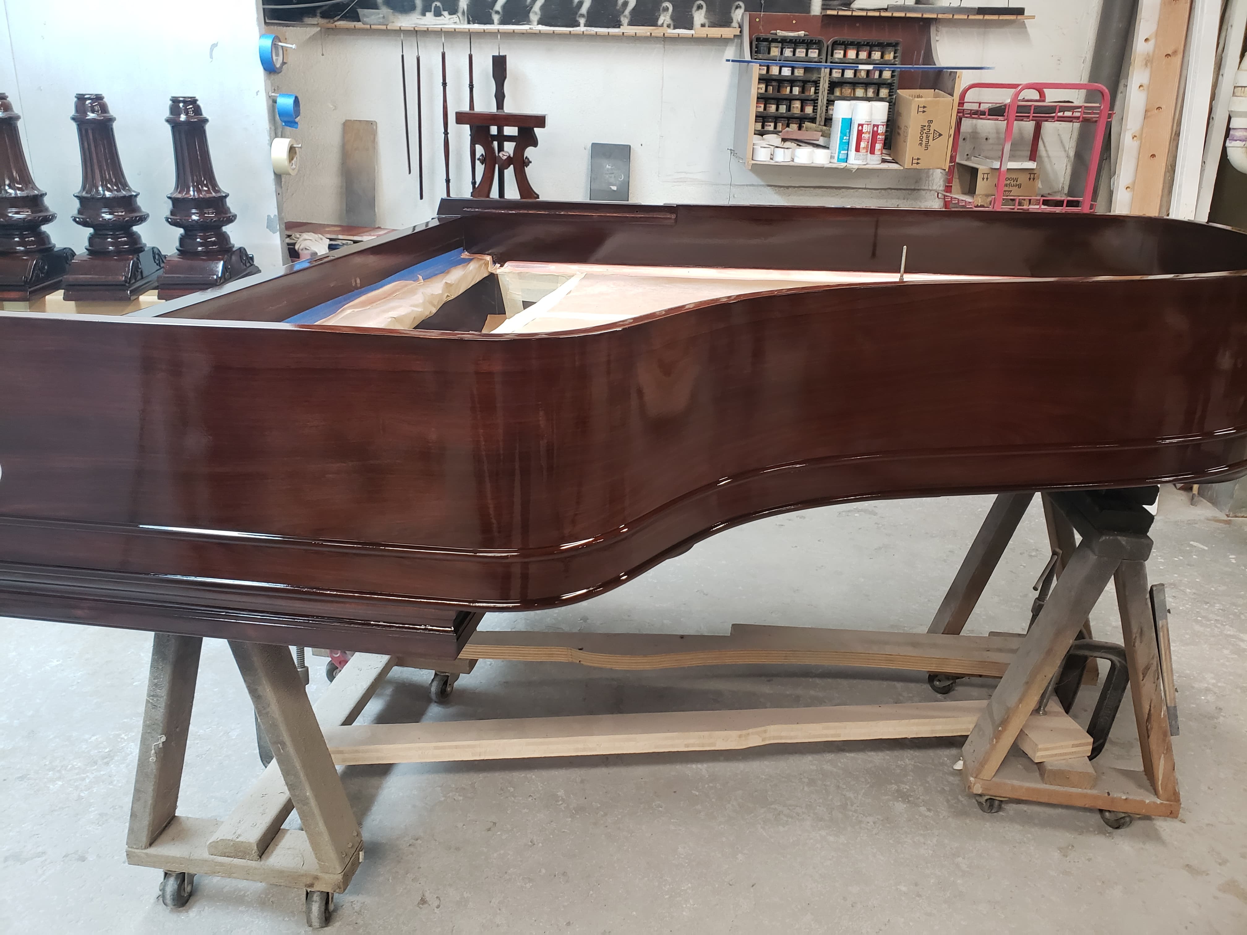 Grand piano before restoration